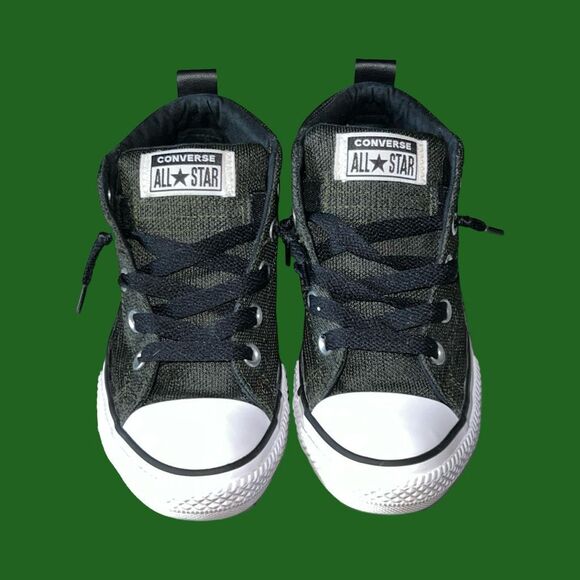 Little Kids Converse Chuck Taylor All Star Street Mid Slate Sneaker Shoes Size 2 - Picture 2 of 7